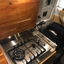 Interior - Crystal Vans - Stove 